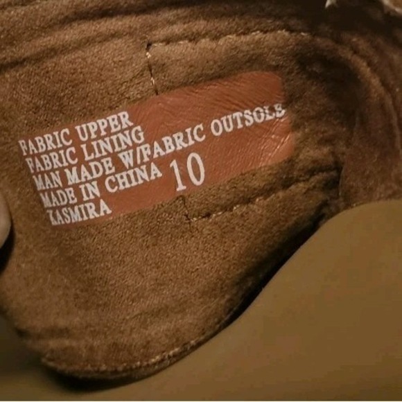 Yellowbox Brown Faux Suede Kasmira Slides Women's Size 10 Used - Picture 4 of 9